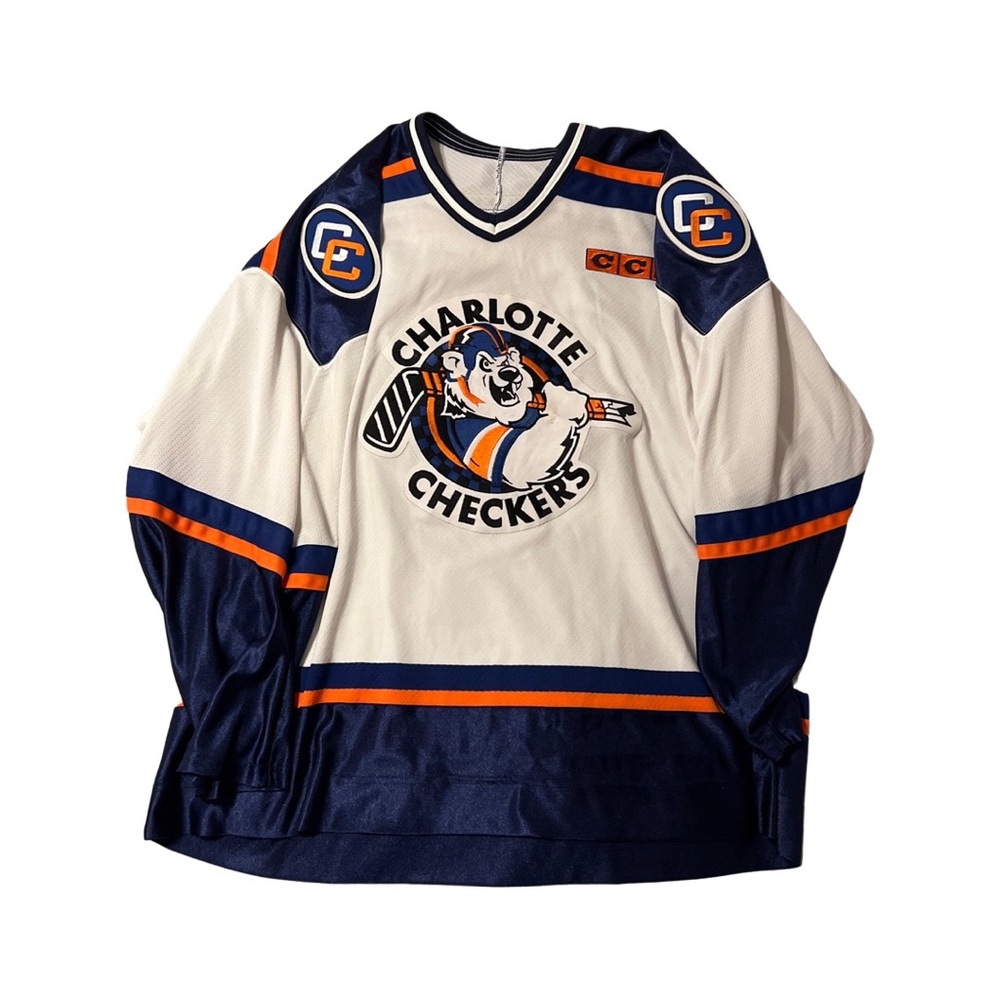 Vintage Charlotte Checkers hockey jersey by CCM sz XXL